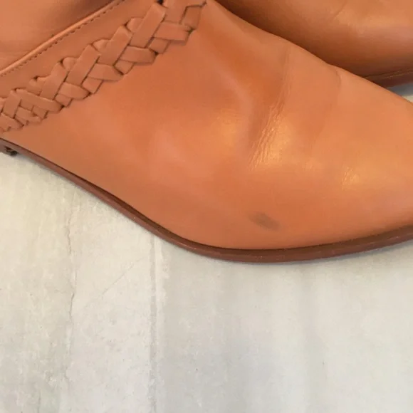 Anthropologie Candela Tan Braided Pull On Over The Knee Boots - SZ 8 - Picture 7 of 11